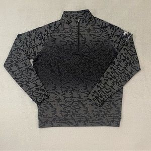 Peter Millar Men's Perth Crown Sport Medium Camo Print 1/4 Zip Golf Pullover